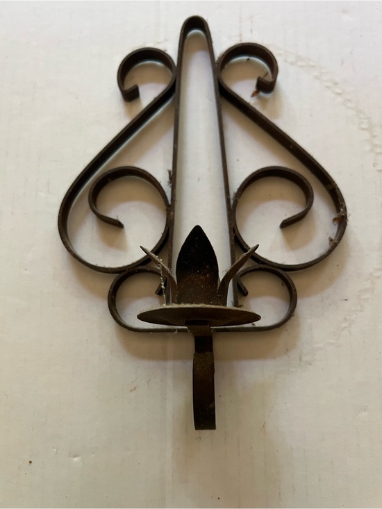 Other - Rustic Black Metal Wall Sconce Hook - Home Wall Decor